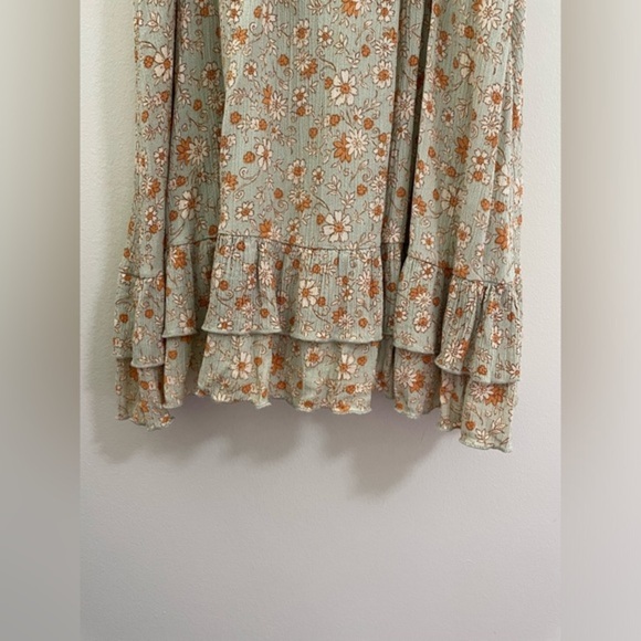 Altar'd State Floral Ruffle Sun Dress - L - Picture 3 of 8